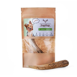 DogsRogs Оленячі роги S для собак мініатюрних порід, середньої твердості, 10 см