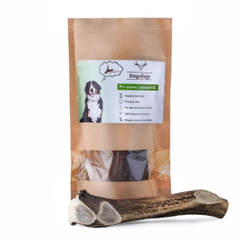 DogsRogs Оленячі роги XL для собак великих порід, середньої твердості, 30 см