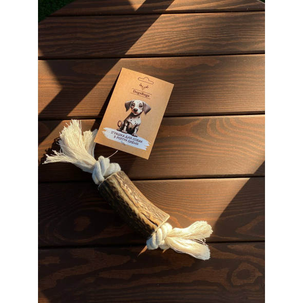 DogsRogs DalmaM+ Іграшка з рогом оленя для собак, 30 см - 1