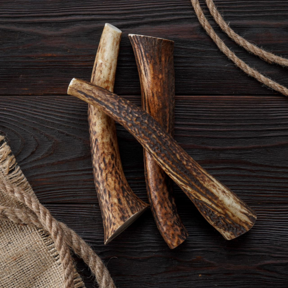 DogsRogs Оленячі роги M для собак малих порід, м'які, 20 см - 1