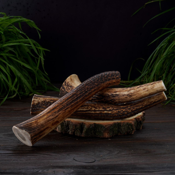 DogsRogs Оленячі роги M для собак малих порід, м'які, 20 см - 2