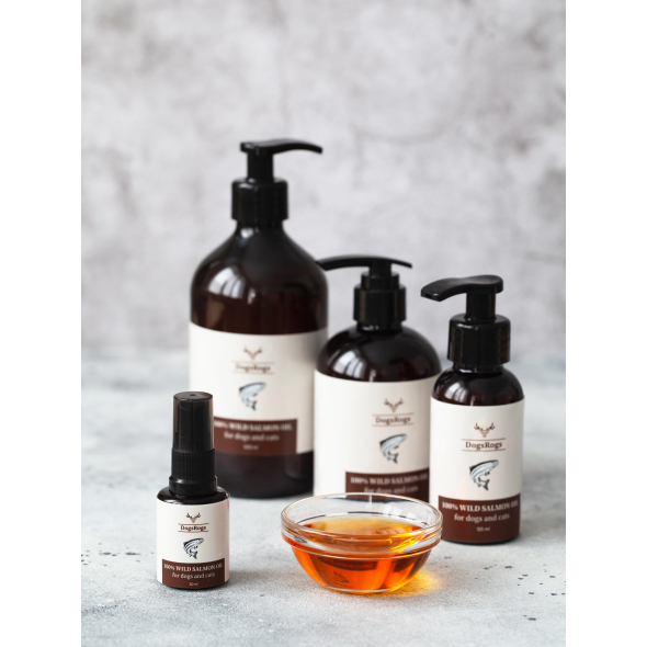 DogsRogs Wild Salmon Oil Лососева олія для собак і котів, 125 мл - 2