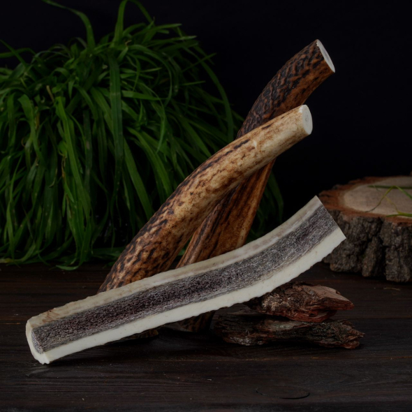 DogsRogs Спліт із рогів оленя M для собак малих і середніх порід, середньої твердості, 20 см - 1