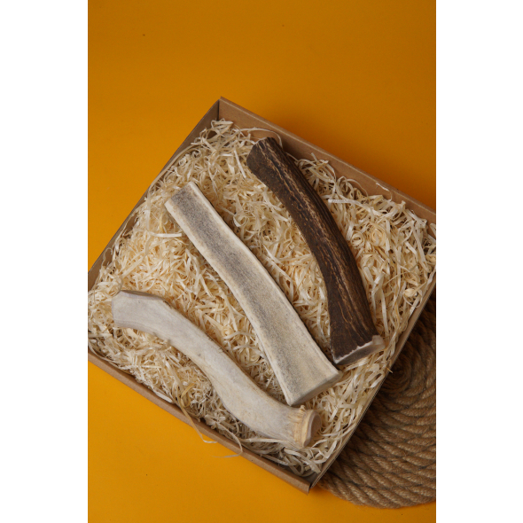 DogsRogs Спліт із рогів оленя M для собак малих і середніх порід, середньої твердості, 20 см - 3