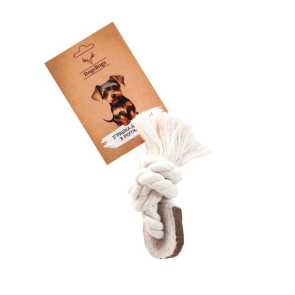 DogsRogs York1 Іграшка з рогом оленя для собак, 15 см