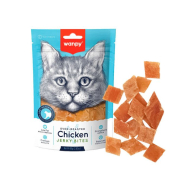 Wanpy Chicken Jerky Bites Шматочки в’яленого курячого філе для котів, 80 г