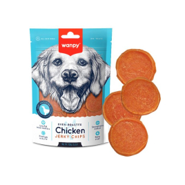 Wanpy Chicken Jerky Chips Чипси з курячого філе для собак, 100 г