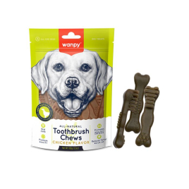 Wanpy Toothbrush Chews Chicken Ласощі з курятиною у формі зубної щітки для собак, 100 г