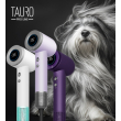Tauro Pro Line Ручний фен для сушіння шерсті домашніх тварин з технологією генерації негативних іонів з вилкою ЄС, темно-фіолетовий - 2