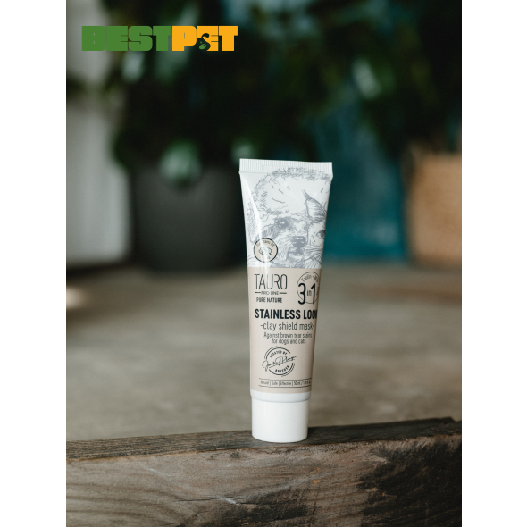 Tauro Pro Line Pure Nature Stainless look 3in1 Маска для котів та собак з білою шерстю,  50 мл - 5
