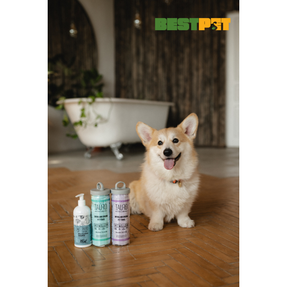 Tauro Pro Line Рушник для сушки та охолодження тварин 64 х 43 см рожевий - 1