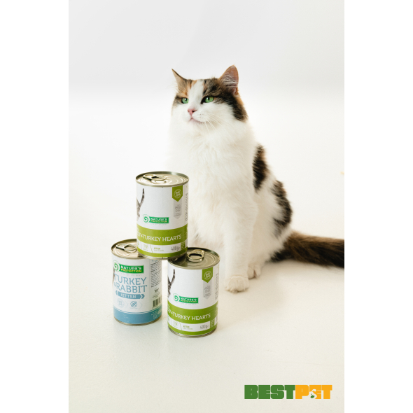 Nature's Protection Kitten Beef &amp; Turkey hearts Вологий корм для кошенят з яловичиною і серцем індички, 400 г - 1