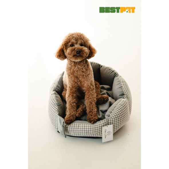 Chloe's Home Лежак для домашніх тварин Берлін сірий S - 2