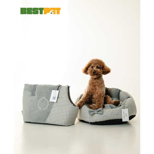 Chloe's Home Лежак для домашніх тварин Берлін сірий S - 3