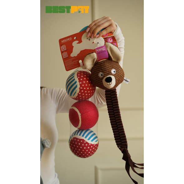 MISOKO Міцна іграшка для собак з мотузкою кенгуру, 42 см - 1