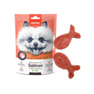 Wanpy Salmon Fish Shape Bites Рибки з лососем і куркою для собак, 100 г