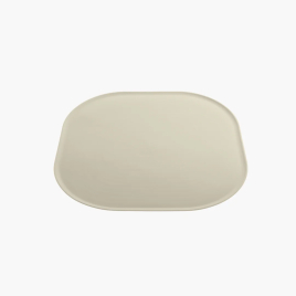 FIBOO Антиковзкий килимок під миску, бежевий, 32 х 32 см