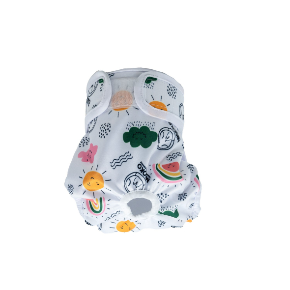 MISOKO Набір багаторазових підгузків для собак-сук, "Луг", розмір XXL, 3 шт - 3