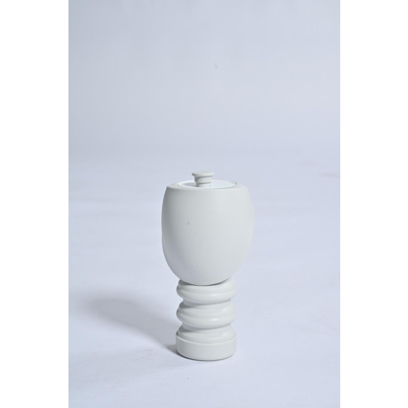 MISOKO Пляшка для подорожей для собак і котів силіконова сіра, 550 мл - 2