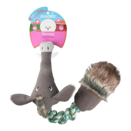 MISOKO Міцна іграшка для собак банджі дикий кабан, 40 см