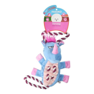 MISOKO Міцна іграшка для собак з мотузкою носоріг, 48 см