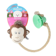 MISOKO Міцна іграшка для собак з мотузкою мавпа, 50 см