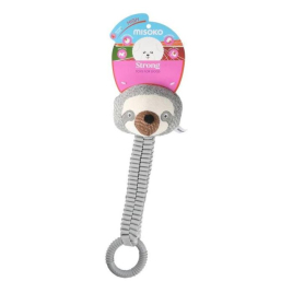 MISOKO Міцна іграшка для собак з мотузкою лінивець, 34 см