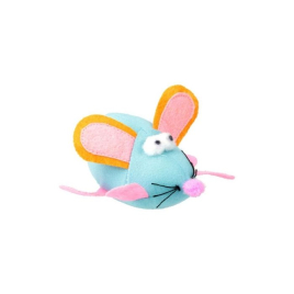 HIPPIE PET Іграшка для котів Вібруюча мишка синя 11 см