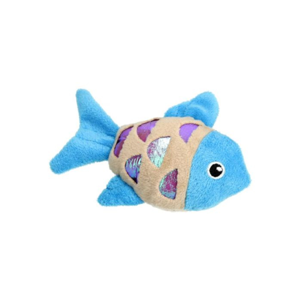 HIPPIE PET Іграшка для котів Рибка синя 11,5 см