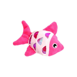 HIPPIE PET Игрушка для котов Рыбка розовая 11,5 см