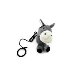 HIPPIE PET Іграшка для котів Віслюк з мотузкою 14 см