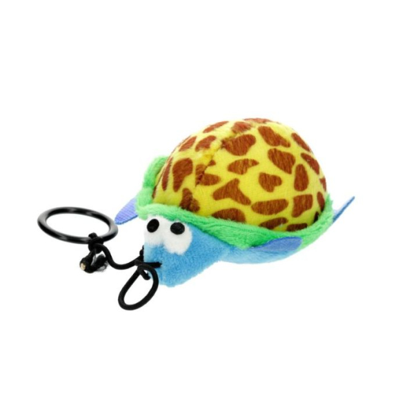 HIPPIE PET Іграшка для котів Черепашка з мотузкою синя 10 см