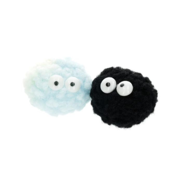 HIPPIE PET Набір іграшок для котів М'ячики м'які різнокольорові 5 см, 2 шт