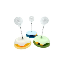 HIPPIE PET Інтерактивна іграшка для котів з м'ячиком, зелена з синім 21 x 32 см