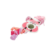 HIPPIE PET Іграшка для котів Лисиця з мотузкою рожева 2 м