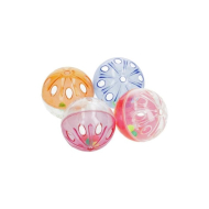 HIPPIE PET Набір іграшок для котів М'ячики пластикові різнокольорові 4,5 см, 4 шт