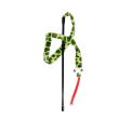 HIPPIE PET Іграшка для котів Вудка-змійка зелена 37 см