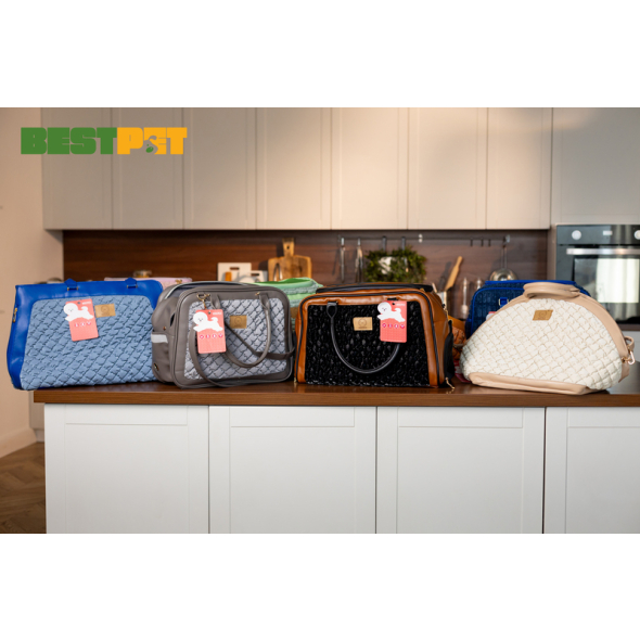 MISOKO Дорожня сумка для домашніх тварин, 51 x 18 x 34.5 см, темно-синя - 5