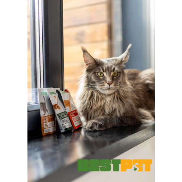 Nature’s Protection Adult cats Sterilised Turkey with Cranberry Вологий корм для стерилізованих котів з індичкою і журавлиною, 100 г - 2