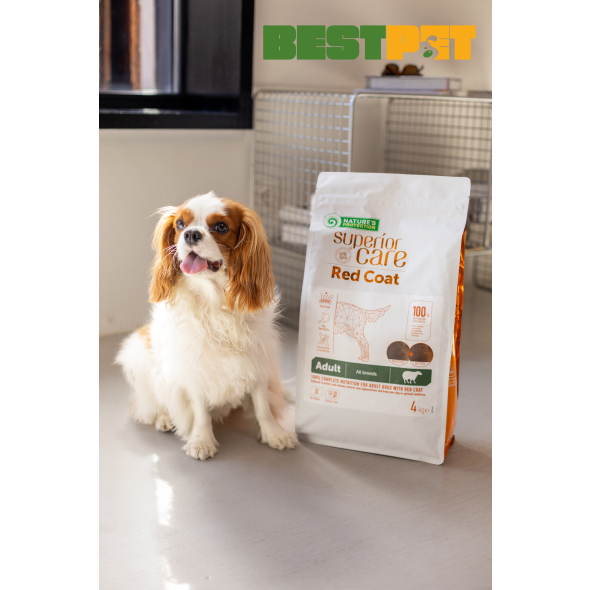 Nature's Protection Superior Care Red Coat Grain Free Lamb Adult All Breeds Сухий беззерновий корм для дорослих собак усіх порід з рудим забарвленням з ягням, 4 кг - 2
