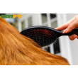 Tauro Pro Line Prestige Щітка з деревини бука і щетини кабана 16 мм з нейлоновими зубчиками, чорна, велика, 24,5 х 8 см - 2