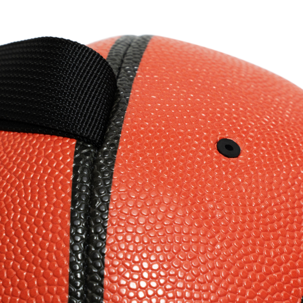 MISOKO Іграшка для собак, м'яч надувний, у формі баскетбольного м'яча, помаранчевий, 18.5 см - 2
