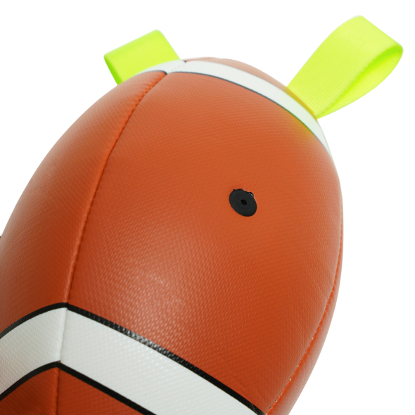 MISOKO Іграшка для собак, м'яч надувний, у формі м'яча для регбі, коричневий, 41 см - 2