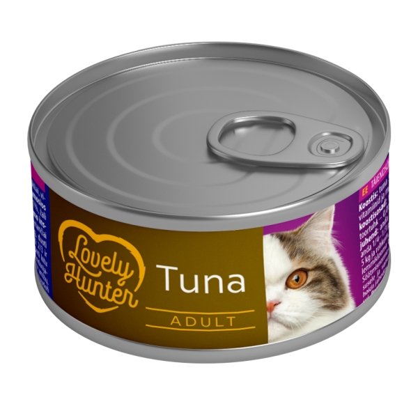 Lovely Hunter Adult cats Tuna Вологий корм для дорослих котів з тунцем, 85 г