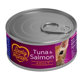 Lovely Hunter Adult cats Tuna &amp; Salmon Вологий корм для дорослих котів з тунцем і лососем, 85 г