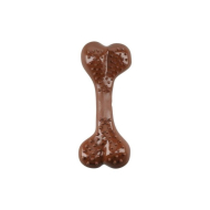 MR.STRONG Іграшка для собак Зубна кістка з ароматом барбекю, пластик, коричнева, 16.5 см