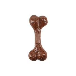 MR.STRONG Іграшка для собак Зубна кістка з ароматом барбекю, пластик, коричнева, 16.5 см