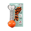 MR.STRONG Іграшка для собак, м'ячик з мотузкою, помаранчева, 50 см - 1