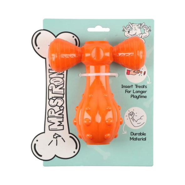 MR.STRONG Іграшка для собак Молоток помаранчевий, 13.5 см - 1