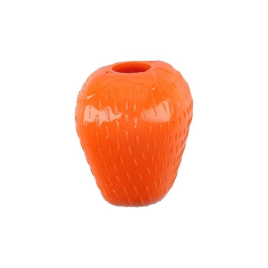 MR.STRONG іграшка для собак, полуниця, помаранчева, 7.5 x 6.5 см